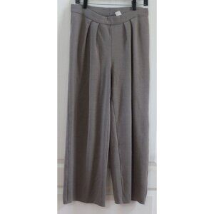 MerSea Knit Pants Taupe Sweater Knit Wide Leg Cozy Comfort Size Medium